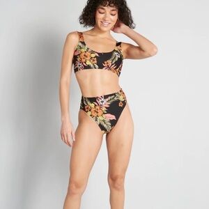 (B21) NEW ModCloth The Franky High-Waisted Bikini Bottom ONLY, Sz 2X, NWOT